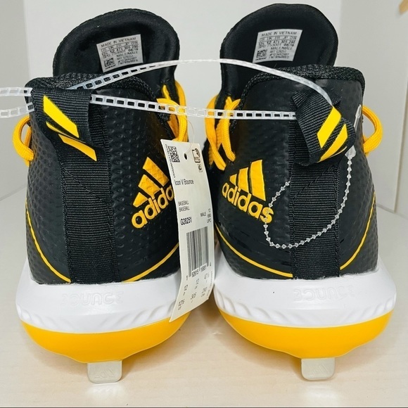 Adidas Baseball Metal Cleats Core Men’s Sz 12.5 - Picture 6 of 8